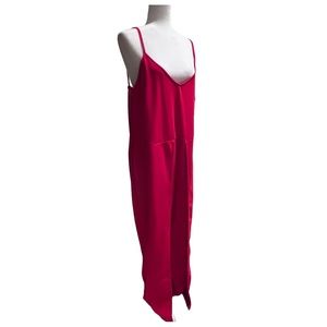Simply Me Red Spaghetti Strap Jumpsuit Size 18
